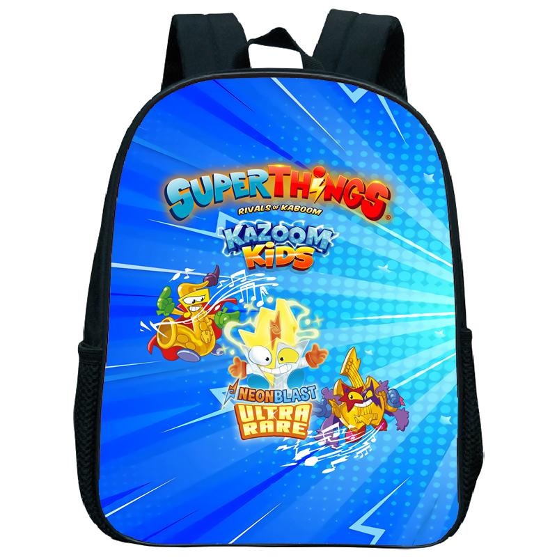 Superzings Kazoom Kids Backpack Children Kindergarten Schoolbag Super Zings 3-5 Years Old Boys Girls Cute Nursery Kids Bag