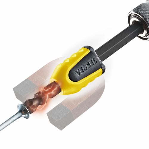 VESSEL Screw Mag Catcher Yellow 2 Pieces Magnetizer NMC-2PY