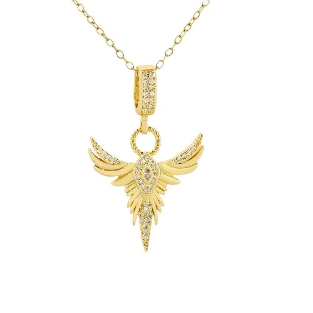 Angel Wings Necklace Women'S Personality Versatile Wings Pendant Collarbone Chain Accessories