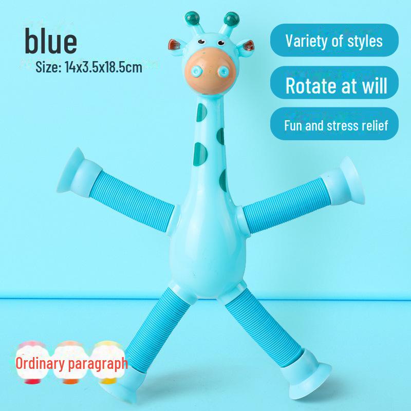 Telescopic Giraffe Toy with Suction Cup - Versatile Decompression Toy for Creative Play
