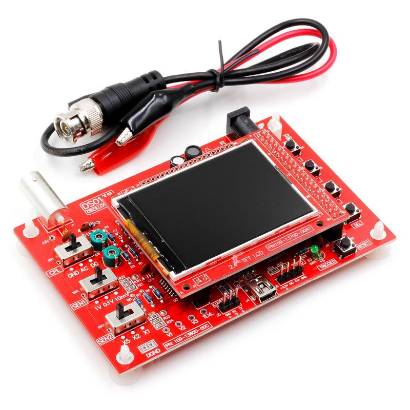 

DSO138 Кишеньковий Портативний Осцилограф Набір для Самостійної Збірки для Електронного Навчання 9V Power Supply