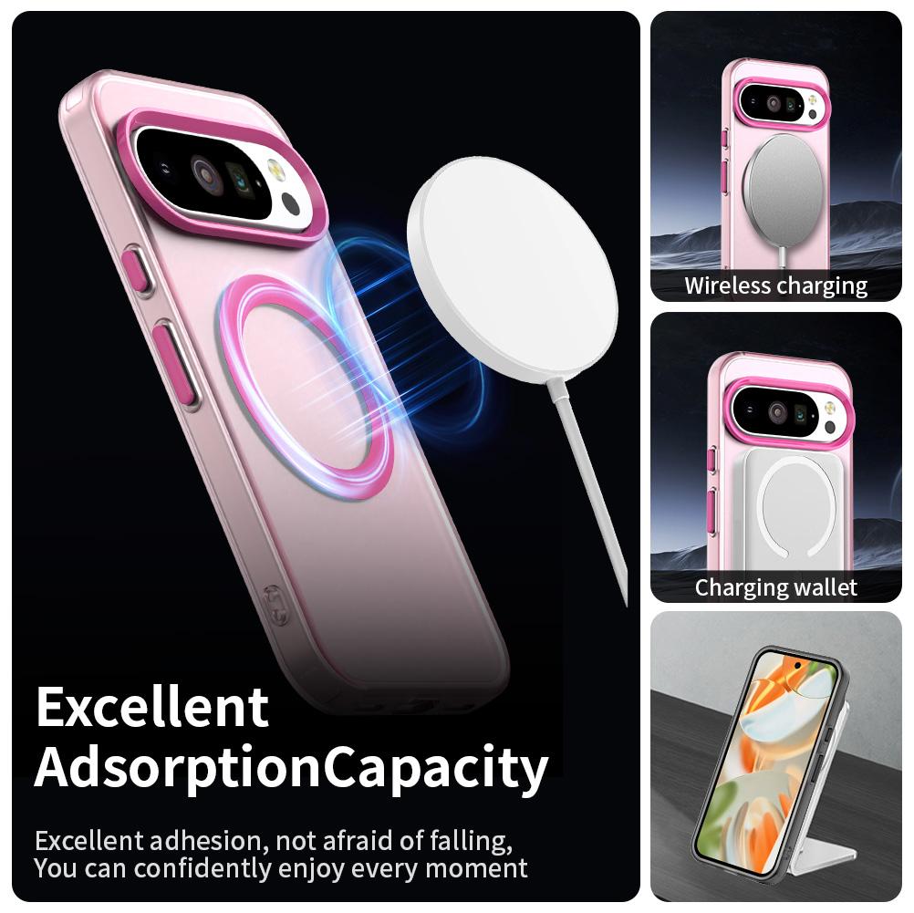 Matte Candy Color for Case for Google Pixel 9 8 10 Pro XL 9A 8A 9 XL Magnetic Frosted Soft TPU Cover for Pixel 10 Pro