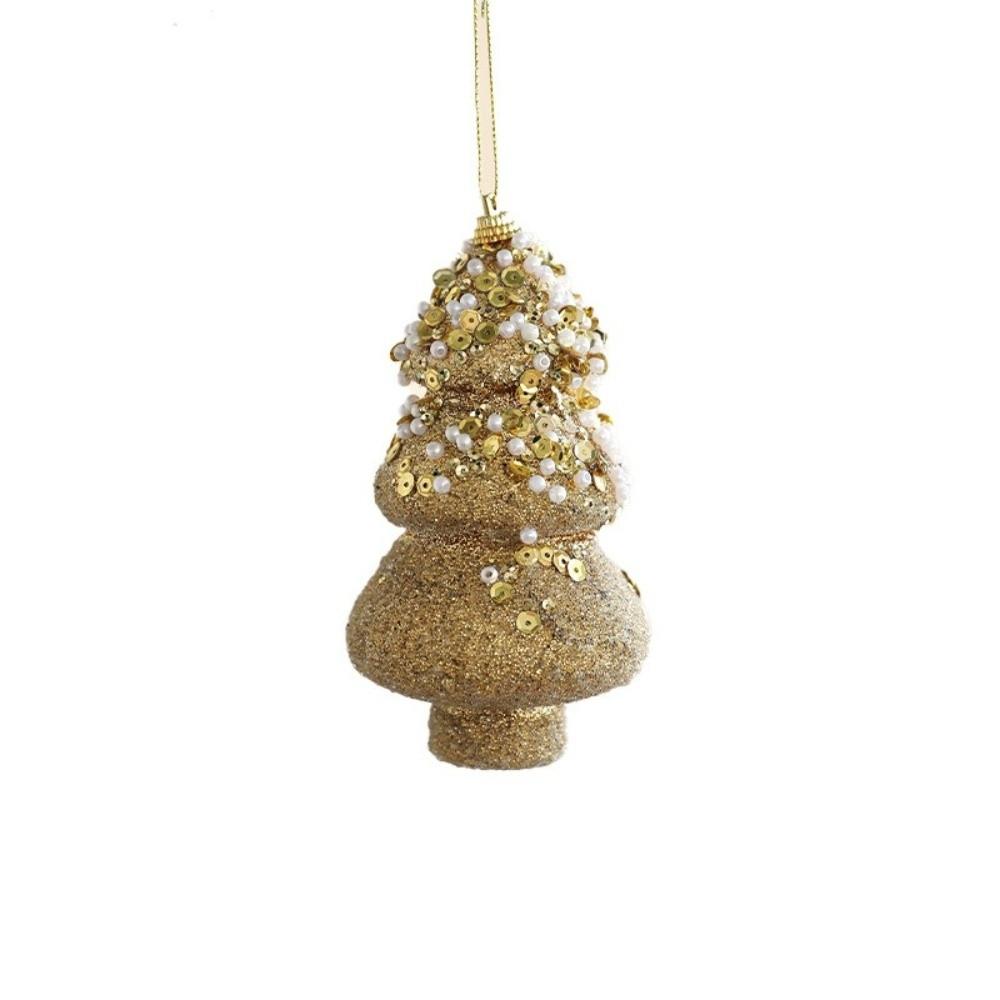 Gold Glitter Christmas Tree Ball Hanging Ornaments Sequin Foam Xmas Tree Decorations Christmas Ornaments Christmas Navidad Gift