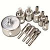 10pcs 6-32mm Diamond Glass Marble Drill Core Hole Saw Opener Ceramic Marble Tile Opening Woodworking Tools Glass Drill Bit Set