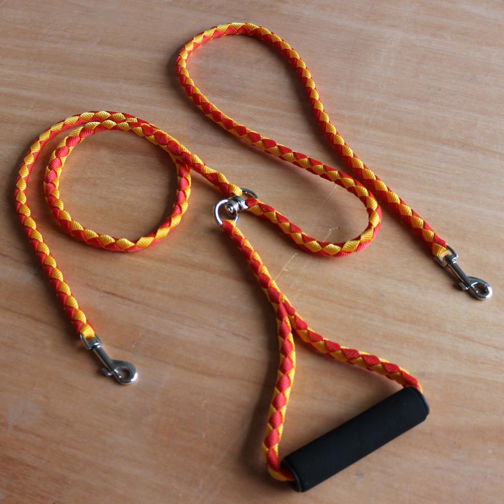 paracord dog leash handle
