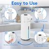 2025 Upgrade Automatic Soap Dispenser Touchless, 14.2oz/420ml Dish Hand Soap Dispenser for Bathroom and Kitchen, 4 Adjustable Volume, USB