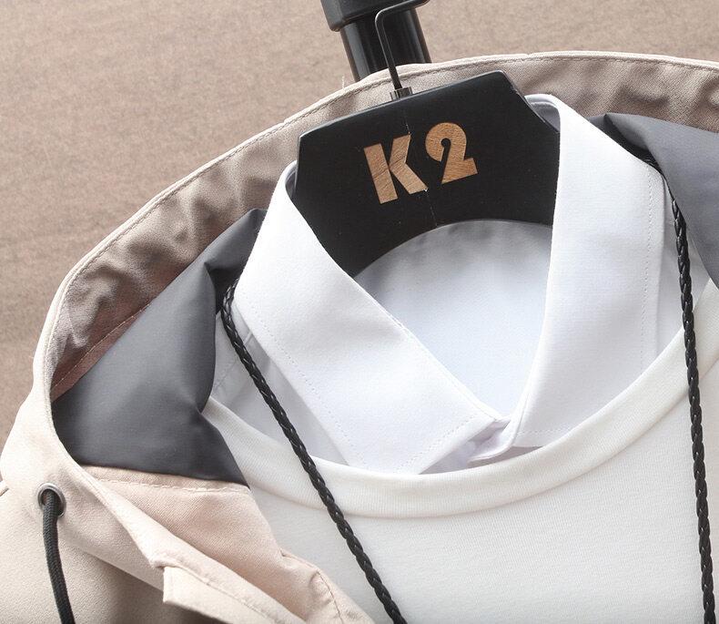 Men's Mid-Length Hooded Trench Coat - Autumn Casual Thin Design