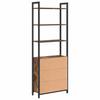 Bookshelf Smoked Oak 60 x 24 x 161 cm Engineered Wood