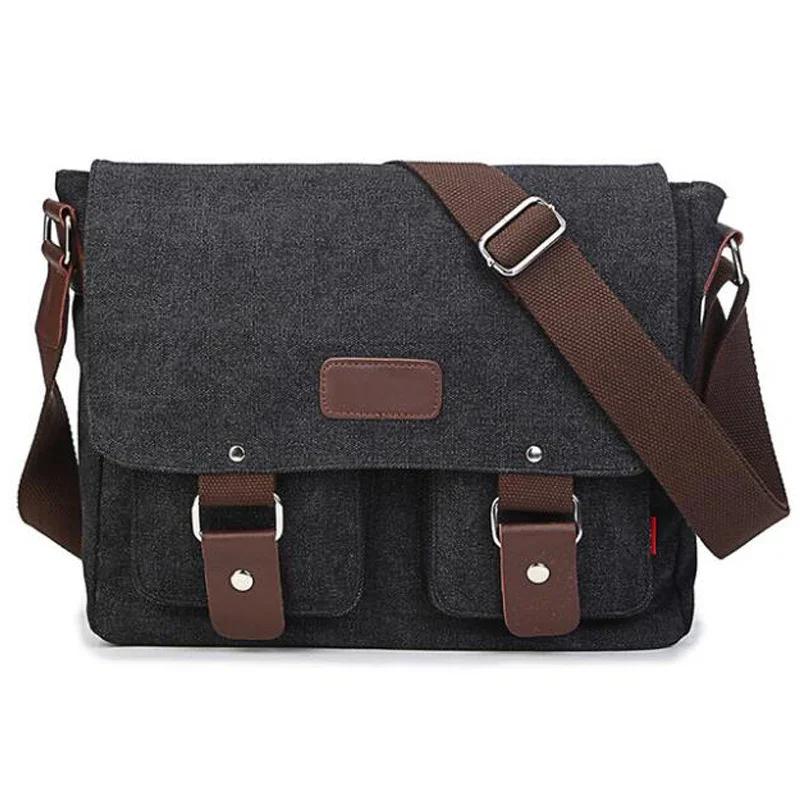 Men Vintage Canvas Bag Men Casual Crossbody Bag for Men Messenger Bag Man Travel Shoulder Bags Bolsa Masculina