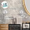 Rotating Suction Cup Double Rod Telescopic Towel Rack
