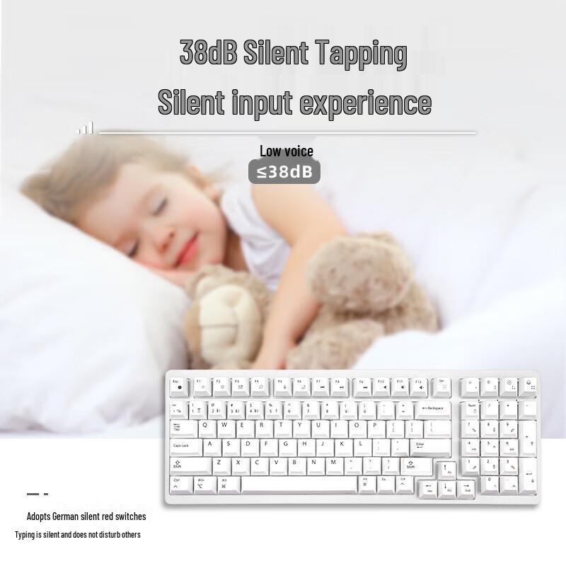 Double Shell M96 Tri-Mode Silent Mechanical Keyboard