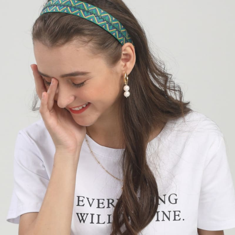 LALA Afrikanisches Muster Haarband P-GRÜN