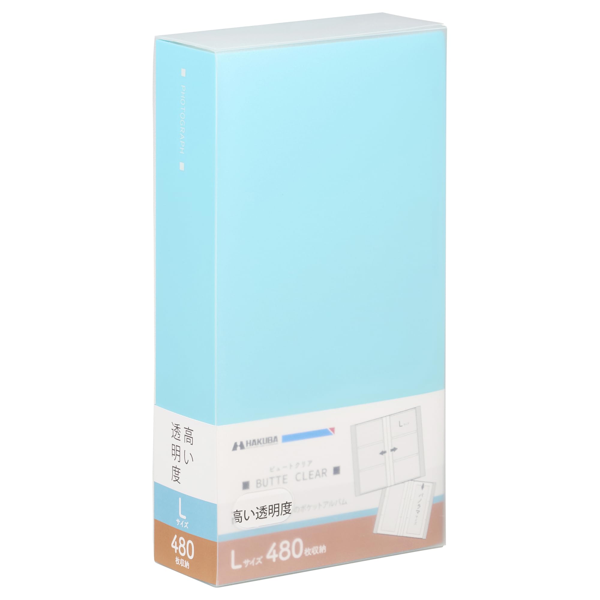 

HAKUBA Beaut Clear 480 Light Фотосумка-кейс Фото 4977187536225 Альбом карманного типа, [Размер L, листы, синий] Хранение, карманный тип, в комплекте, альбом,