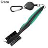 Retractable Double Sided Irons Woods Clip To Bag Groove Cleaner Golf Club Brush Cleaning Tool