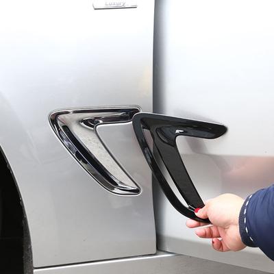 Für BMW 3er GT Gran Turismo F34 2013-19 ABS Mattschwarz Seitenlüftungsabdeckung Motorhaubenblende Kotflügelverkleidung Aufkleber Autozubehör