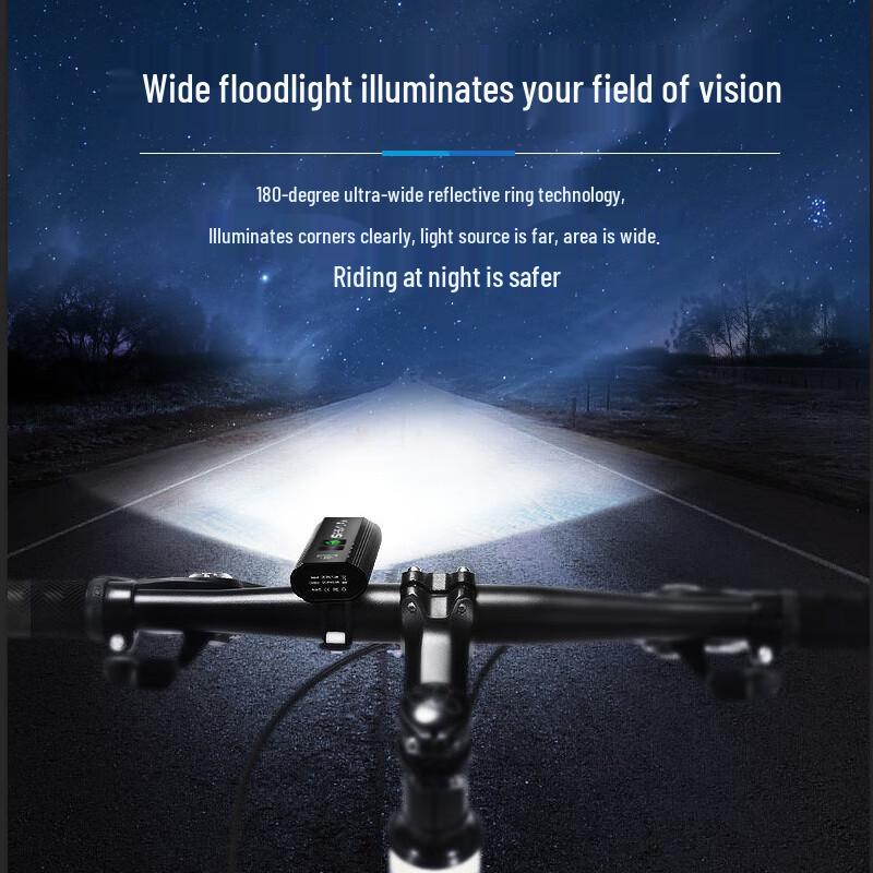 Phare de vélo rechargeable par USB SHENYU 1800 Lumens