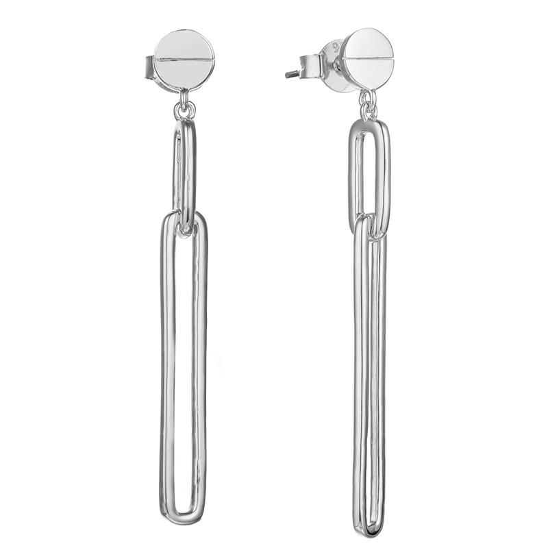 18k Gold-Plated Sterling Silver French Tassel Dangle Earrings 925 Silver