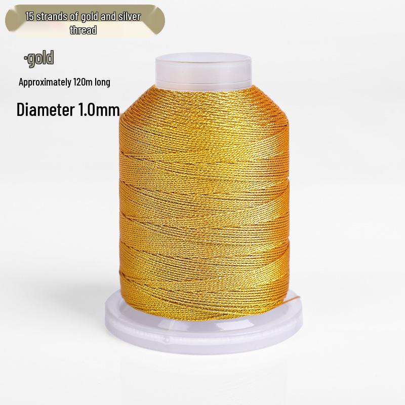 Gold & Silver Thread Bundle: 369 Strands for Weaving, Crafting, Jewelry & DIY Projects