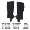 2pcs Half Chap Black Flexible Mesh Equestrian Half Chap for Children Horse Riding  