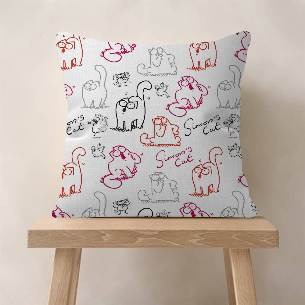 Kawaii SSimons Cat anime Personalized Pillow Dust Cover Bedroom Kids Party Decoration Pillowcase Birthday Children Gift