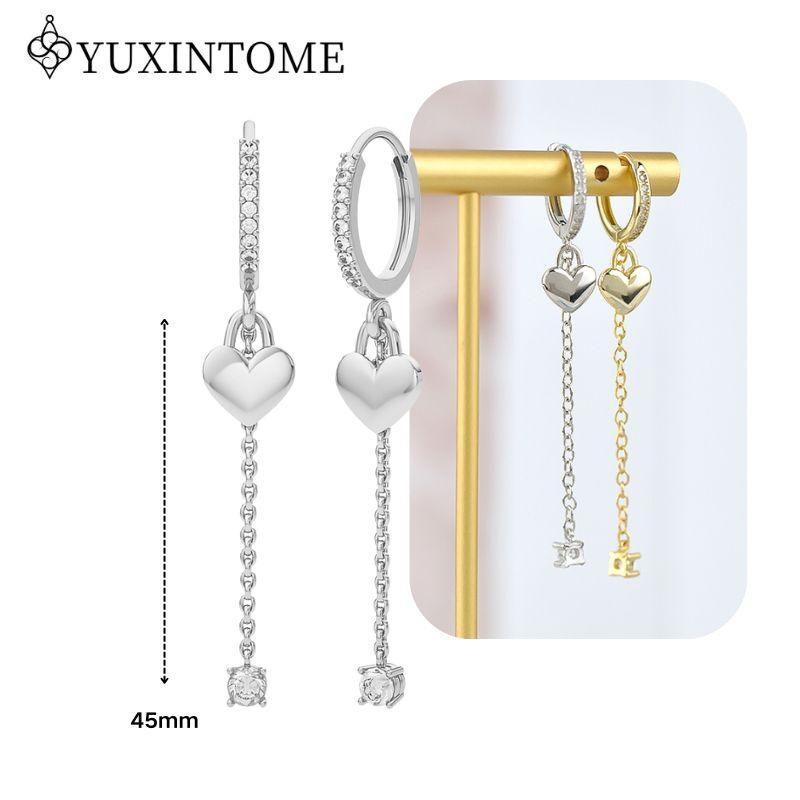 925 Silver Ear Needle Crystal White Zircon Silver Series Tassel Drop Earrings Luxury Fashion Party Jewelry Accessories