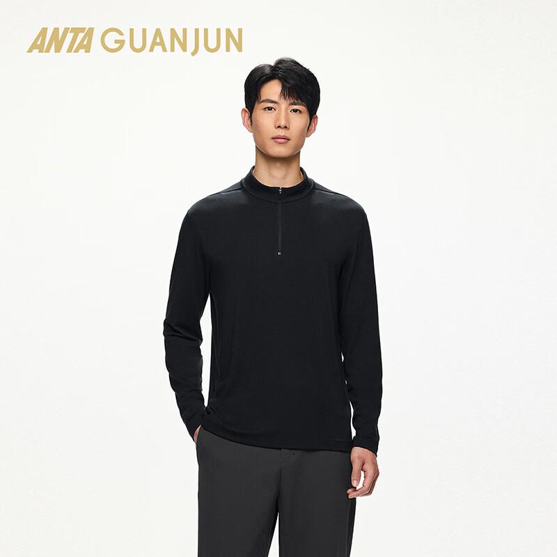 Anta Champion Men's Soft-Wool Stand Collar Long Sleeve T-Shirt