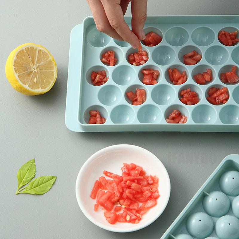 33 Ice Boll Hockey PP Mold Frozen Whiskey Ball Popsicle Ice Cube Tray Box Lollipop Making Gifts Kitchen DIY Tools Accessories