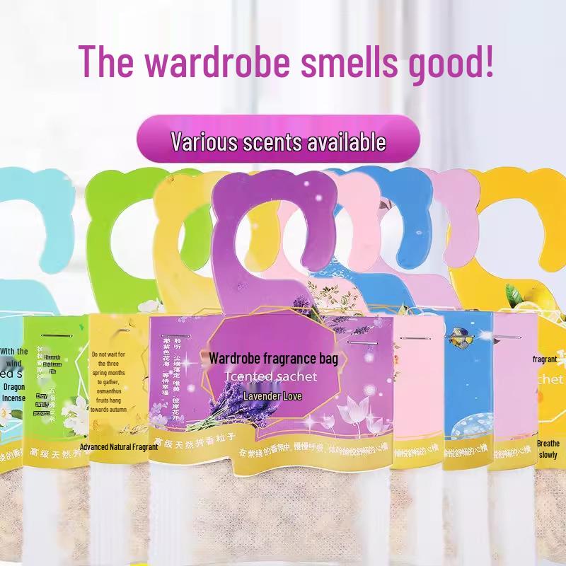 Lavender & Osmanthus Sachets - Deodorize Wardrobe & Closet (20-Pack for New Users)