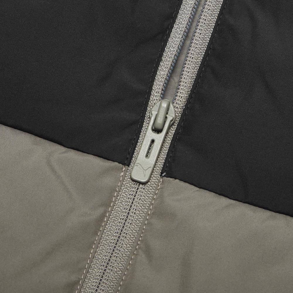 Puma Základní barevně blokovaná logo teplá péřová bunda s kapucí pánská bunda šedá 530695-42