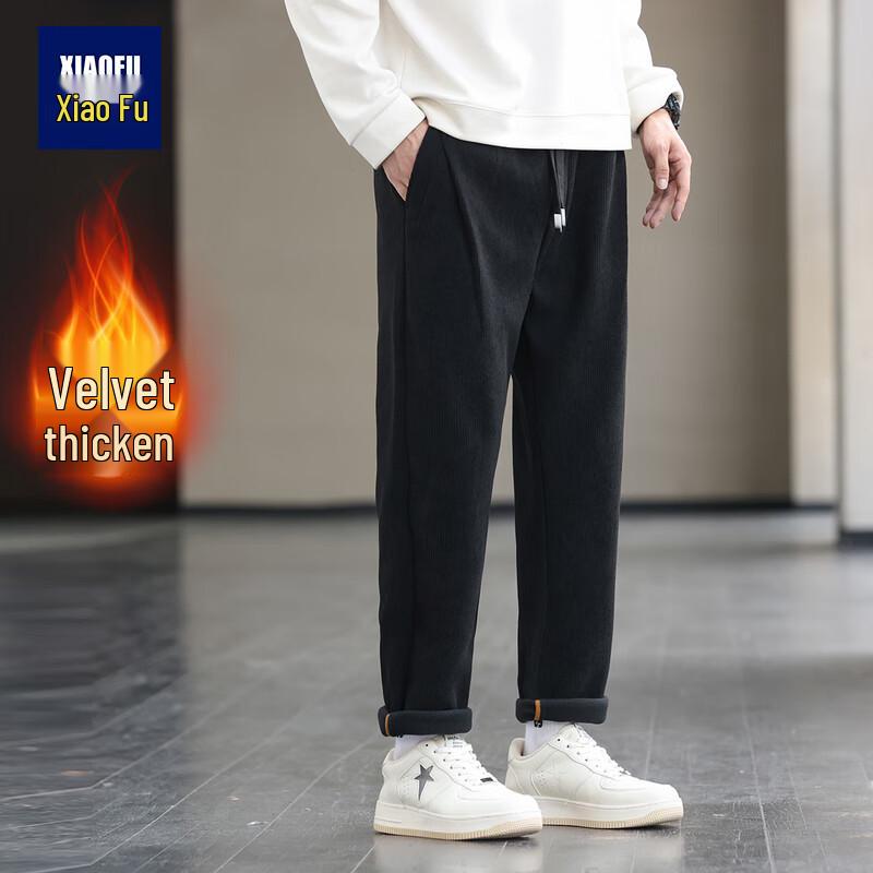 

Мужские вельветовые брюки свободного кроя на флисовой подкладке 3XL