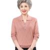 Mom's spring and autumn new thin sweater medium women's clothing large size loose pullover bottoming shirt women's top