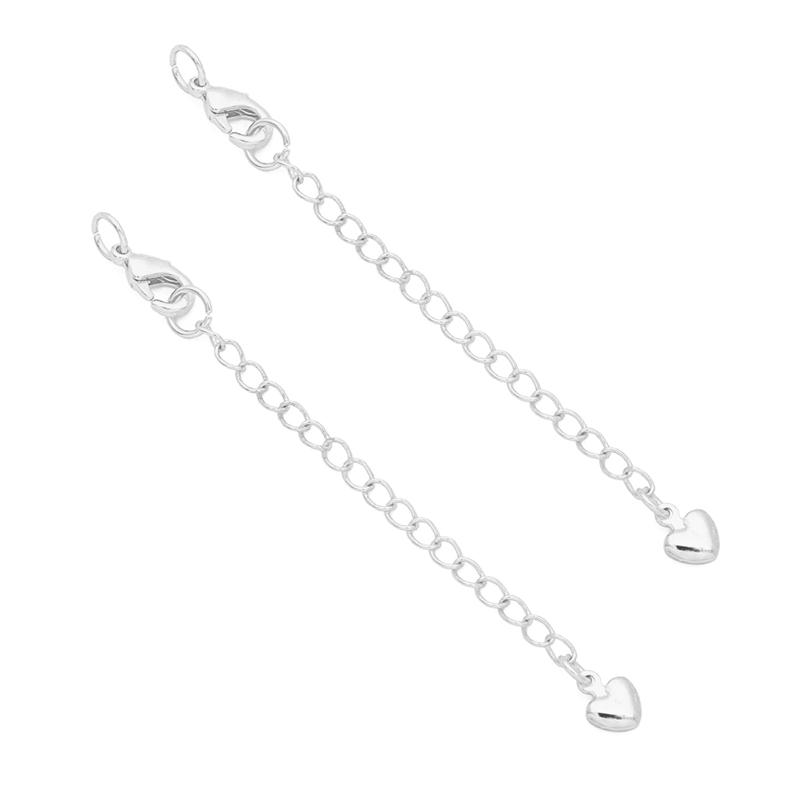 

5шт медная железная хвостовая цепь для изготовления ожерелья, браслета, ювелирных изделий своими руками Peach серебряный