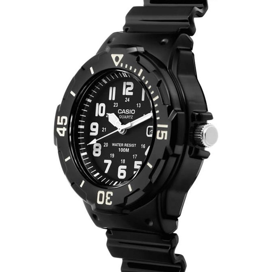 Casio Black Strap, Black Dial, Unisex Quartz Watch LRW-200H-1B
