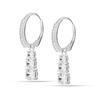 LeCalla Sterling Silver Jewelry Cubic-Zirconia Lever-Back Drop Dangle Earrings for Women Teen