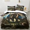 3D Print Supernatural Logo Bedding Set Duvet Cover Bed Set Quilt Cover Pillowcase Queen Size Boys Adult Bedding Set