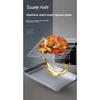 304 Stainless Steel Fruit Cake BBQ Tray Removable Cooling Rack Nonstick Barbecue Tray Square Baking Plate Kitchen Baking Tray