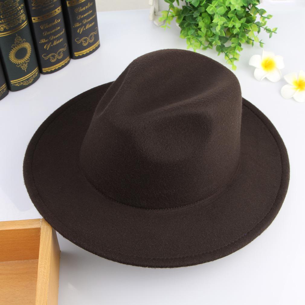 Wool Top Hat Women'S Autumn And Winter Extended Brim Hat French Retro Warm Jazz Hat Manufacturer