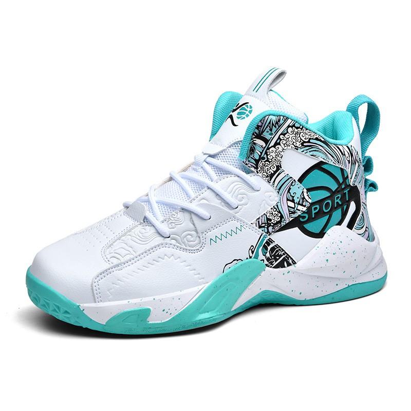 Unisex Basketball Shoes Low Top Rubber Sole Non-Slip Training Sneakers Indoor Court Sports