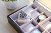 Case Elegance Solid Wood Watch Espresso with Display Collection Watch Organizer Case 12 Case, Color, Glass, Case, Case, 12-Slot Case, (Espresso,