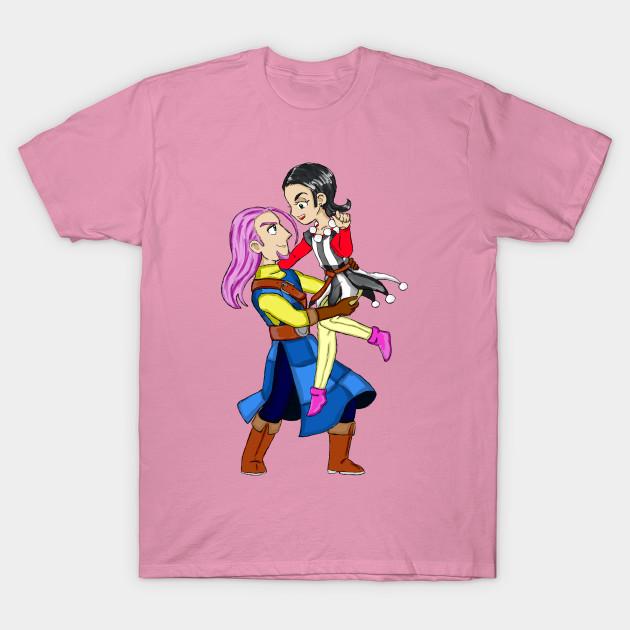 T Shirt Women Dragon Quest Xi Hendrik And Sylvando Harajuku Print Kawaii Tshirt Summer Short Sleeve Female T-Shirt Top Tee