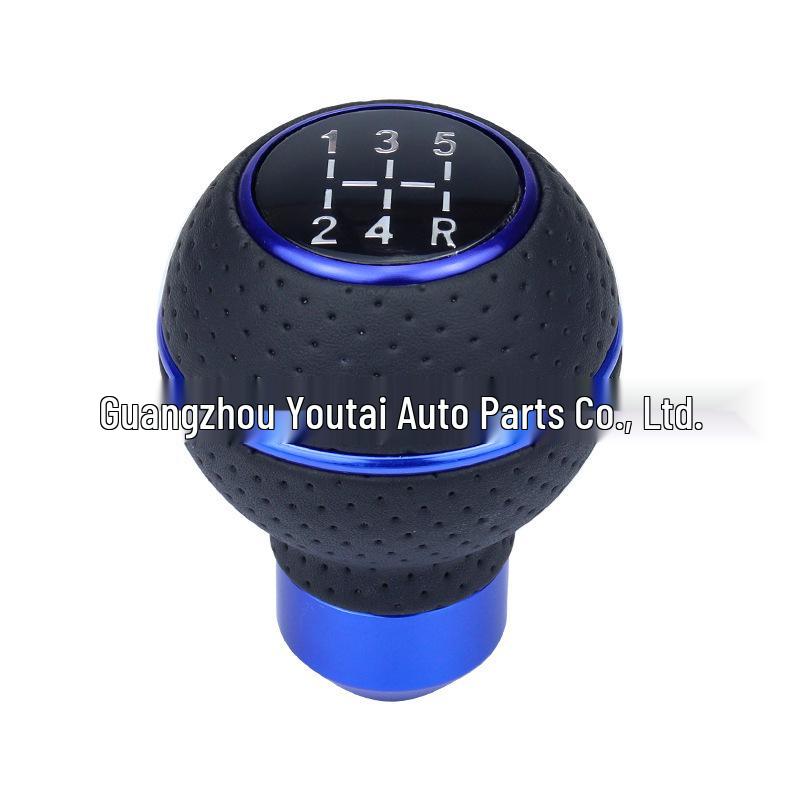 5-Speed Leather Shift Knob & Paddle Kit for Car Modification