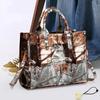 Borsa a mano con motivo patchwork retrò  colore a contrasto  borsa versatile  grande capacità  borsa a tracolla a pendolo  elegante  nuova