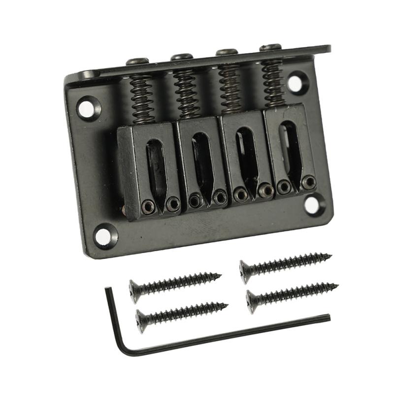 Ponte Hard-tail de 4 cordas Peças de Reposição para Guitarra Elétrica Ponte de Cordas Passantes Compatível Para Cigar