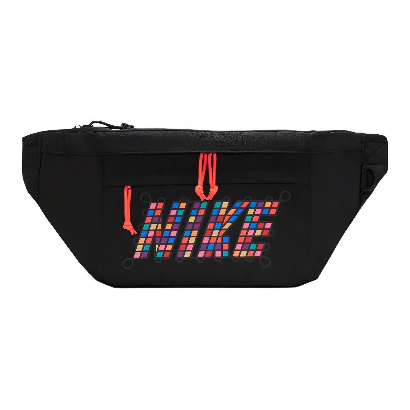 

Nike Colorful Plaid Logo Casual Polyester Shoulder Crossbody Chest Bag Unisex bags Black DD1752-010 Black