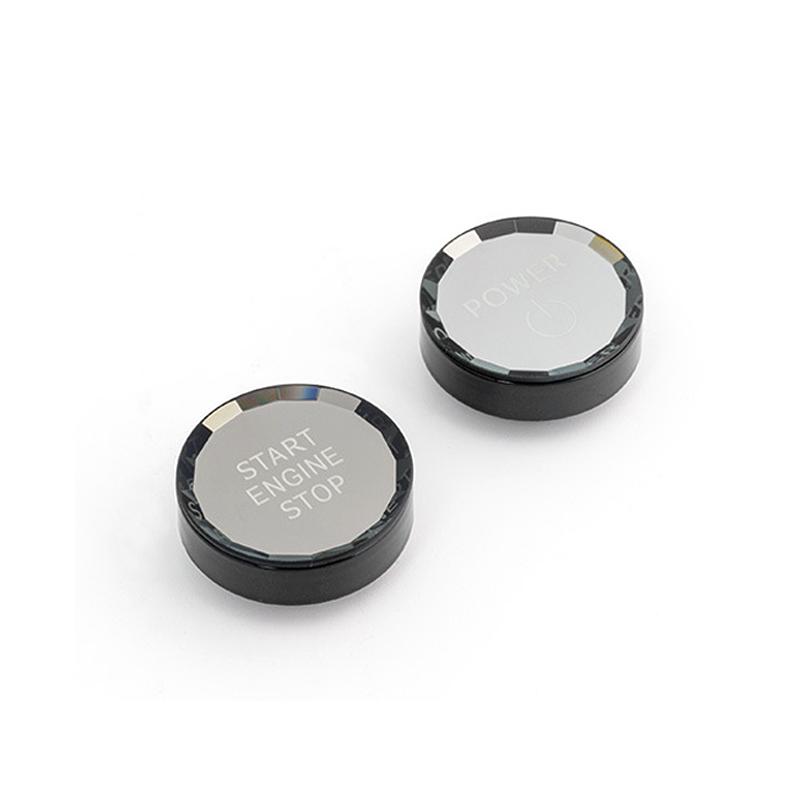 Car Crystal Engine Start Stop Switch Button Ignition Button Cover Sticker For Toyota Camry Avalon Rav4 Highlander  Accessories