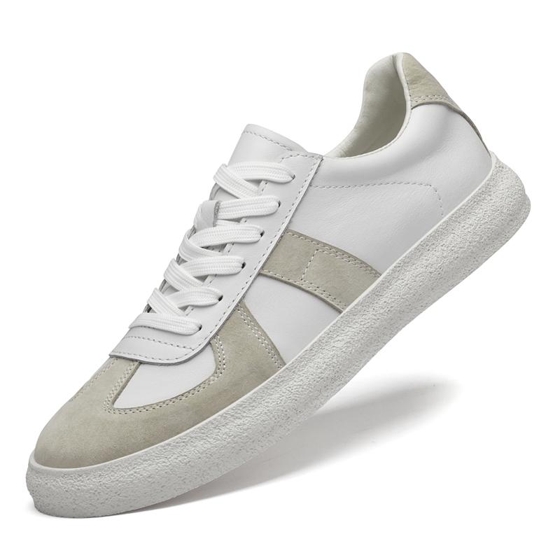 

Fashion New Genuine Leather Fashion Shoes Men Lace-Up Male Comfortable Driving Shoe All-match Mens Sneakers Classic Mens Casual Shoes 37 песочный