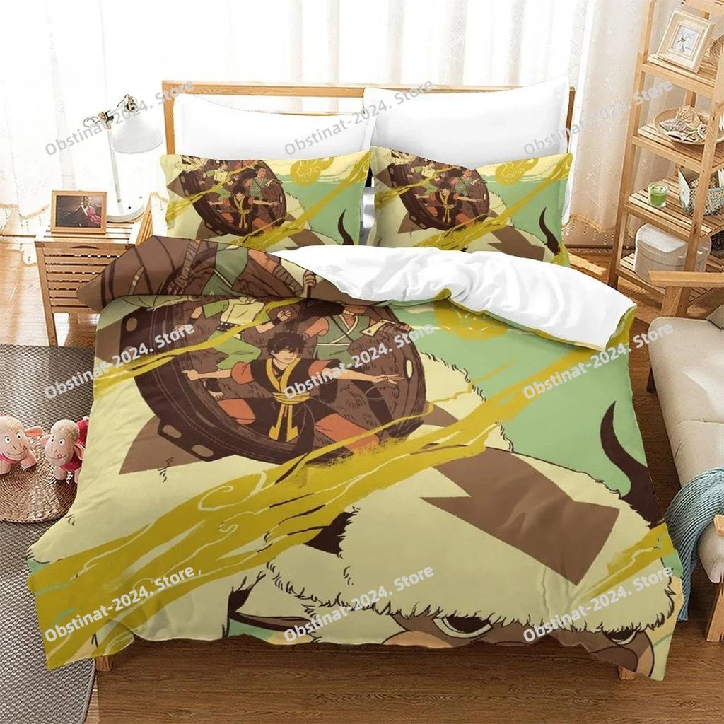 New Avatar The Last Airbender Beding Set Single Twin Ful Quen King-Sized Dimensionsd Dimensions Bed Linen Set Adult People Bedrom Duvet cover Sets