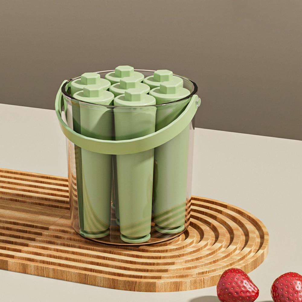 Non-Stick Ice Cream Molds 7 Cavity Ice Stick Mold Portable Long Ice Tray  Chilling Drinks