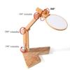 Desktop Wood Embroidery Hoop Holder Height Adjustable Embroidery Frame Stand For Beginner Stitching Needlework Craft