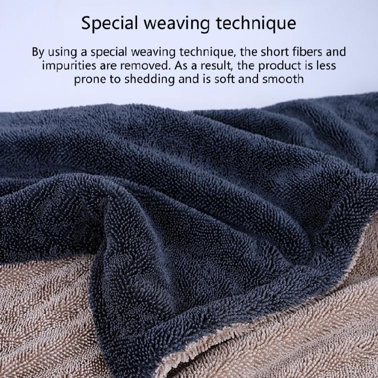 Thick Double Texture Vehicle Drying Towel Rapid Moisture Absorption Streak Proof Cleaning for Automotive Use